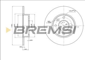 BREMSI CD6070S - B. DISC RENAULT