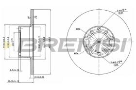 BREMSI CD6071S - B. DISC MERCEDES-BENZ