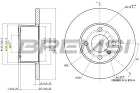 BREMSI CD6075S - B. DISC BMW