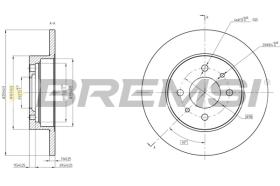 BREMSI CD6081S - B. DISC FIAT, SEAT