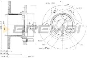 BREMSI CD6089S - B. DISC ALFA ROMEO, IVECO
