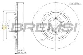 BREMSI CD6090S - B. DISC ALFA ROMEO