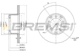 BREMSI CD6095S - B. DISC MERCEDES-BENZ