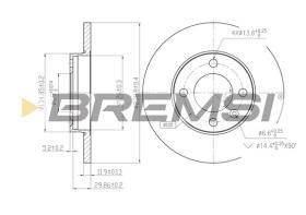 BREMSI CD6103S - B. DISC VW, AUDI, SEAT