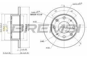 BREMSI CD6106S - B. DISC TRIUMPH, HONDA