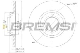 BREMSI CD6115S - B. DISC VOLVO