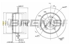 BREMSI CD6122S - B. DISC MERCEDES-BENZ, LIFAN