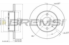 BREMSI CD6127S - B. DISC ALFA ROMEO