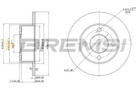 BREMSI CD6128S - B. DISC AUDI