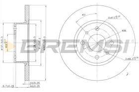 BREMSI CD6129S - B. DISC FIAT, LANCIA