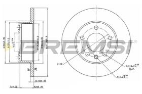 BREMSI CD6131S - B. DISC OPEL, TOYOTA, VAUXHALL