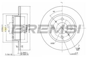 BREMSI CD6133S - B. DISC NISSAN