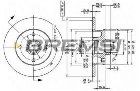 BREMSI CD6137S - B. DISC VW, SEAT