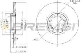 BREMSI CD6138S - B. DISC FORD