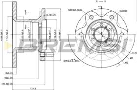 BREMSI CD6139S - B. DISC IVECO