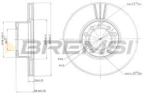 BREMSI CD6142V - B. DISC MERCEDES-BENZ, ALFA ROMEO