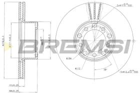 BREMSI CD6143V - B. DISC MERCEDES-BENZ