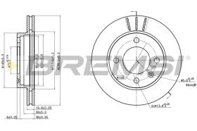 BREMSI CD6145V - B. DISC FORD