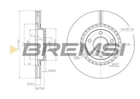 BREMSI CD6156V - B. DISC FIAT, OPEL, ALFA ROMEO, LANCIA