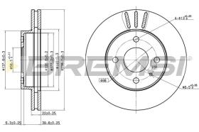 BREMSI CD6157V - B. DISC ALFA ROMEO