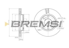BREMSI CD6158V - B. DISC RENAULT, NISSAN, ALFA ROMEO