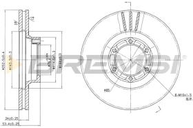 BREMSI CD6160V - B. DISC RENAULT, OPEL, CITROEN