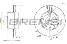 BREMSI CD6166V - B. DISC BMW