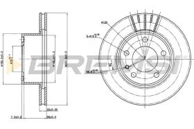 BREMSI CD6173V - B. DISC BMW, ALPINA