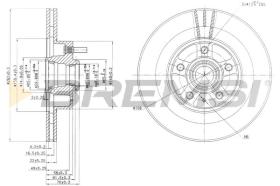 BREMSI CD6177V - B. DISC VOLVO