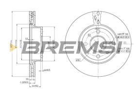 BREMSI CD6178V - B. DISC FIAT, NISSAN, ALFA ROMEO