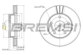 BREMSI CD6180V - B. DISC FORD, TVR