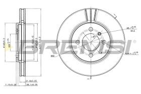 BREMSI CD6182V - B. DISC BMW, ALPINA