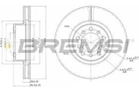 BREMSI CD6185V - B. DISC MERCEDES-BENZ