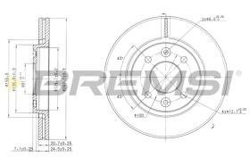 BREMSI CD6186V - B. DISC RENAULT