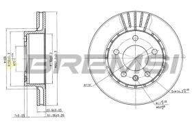 BREMSI CD6188V - B. DISC OPEL, VAUXHALL