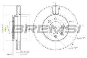 BREMSI CD6189V - B. DISC MG, AUSTIN, ROVER, RELIANT