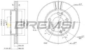 BREMSI CD6191V - B. DISC MERCEDES-BENZ
