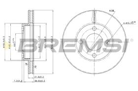 BREMSI CD6193V - B. DISC AUDI