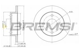 BREMSI CD6202S - B. DISC NISSAN