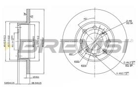 BREMSI CD6203S - B. DISC ROVER, HONDA