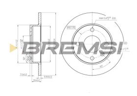 BREMSI CD6208S - B. DISC FORD