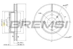 BREMSI CD6209V - B. DISC FORD, PANTHER