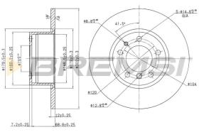 BREMSI CD6210S - B. DISC BMW