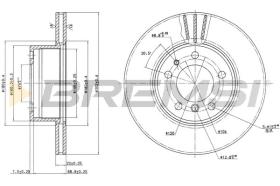 BREMSI CD6211V - B. DISC BMW, ROVER