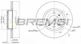 BREMSI CD6213S - B. DISC VOLVO