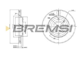 BREMSI CD6214V - B. DISC PEUGEOT, CITROEN, LIFAN, MEGA
