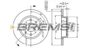 BREMSI CD6215S - B. DISC MOSKVICH, LADA, ZAZ