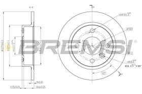 BREMSI CD6226S - B. DISC VOLVO
