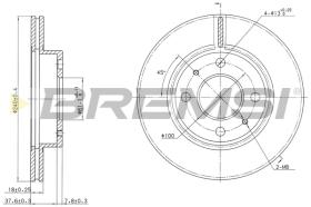 BREMSI CD6227V - B. DISC NISSAN