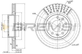 BREMSI CD6228V - B. DISC PEUGEOT, CITROEN